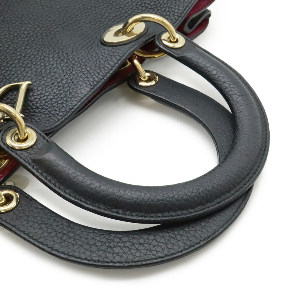 CHRISTIAN DIOR Black Leather Shoulder Bag - Picture 5 of 10